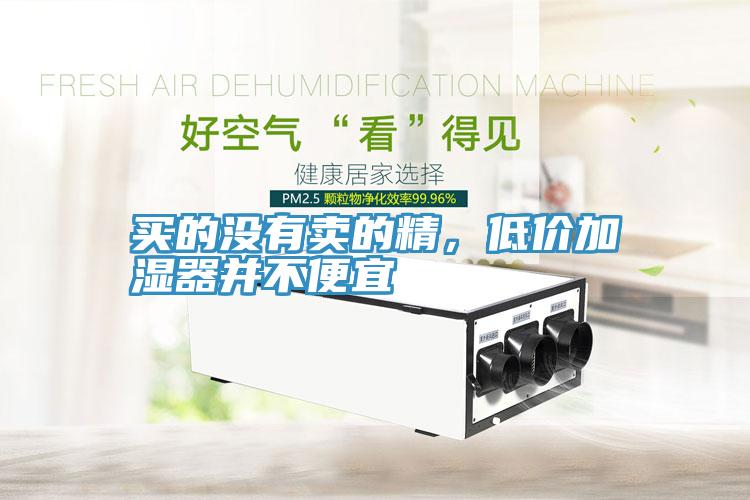 買的沒有賣的精，低價(jià)加濕器并不便宜