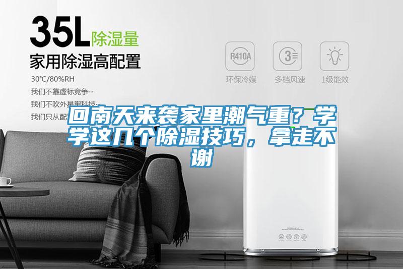 回南天來襲家里潮氣重？學(xué)學(xué)這幾個除濕技巧，拿走不謝