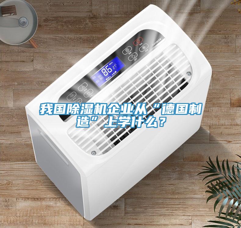 我國除濕機企業(yè)從“德國制造”上學什么？