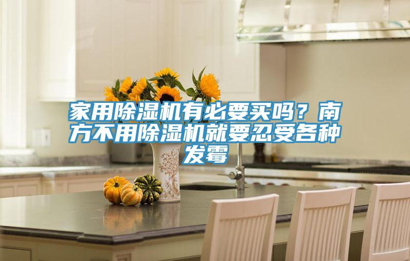 家用除濕機(jī)有必要買嗎？南方不用除濕機(jī)就要忍受各種發(fā)霉