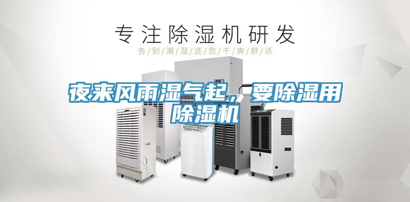 夜來風(fēng)雨濕氣起，要除濕用除濕機(jī)