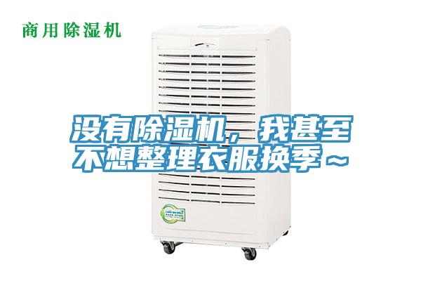 沒有除濕機，我甚至不想整理衣服換季～
