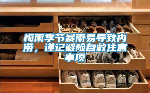 梅雨季節(jié)暴雨易導(dǎo)致內(nèi)澇，謹(jǐn)記避險(xiǎn)自救注意事項(xiàng)