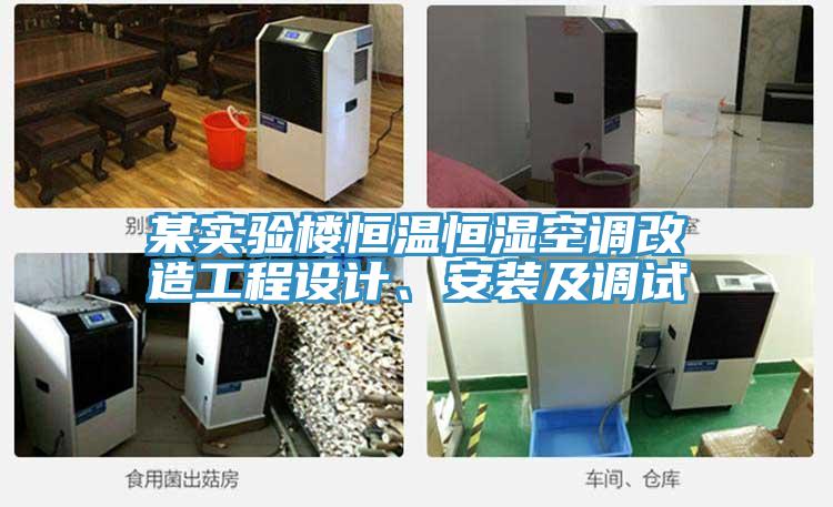 某實(shí)驗(yàn)樓恒溫恒濕空調(diào)改造工程設(shè)計(jì)、安裝及調(diào)試