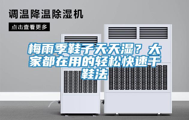 梅雨季鞋子天天濕？大家都在用的輕松快速干鞋法