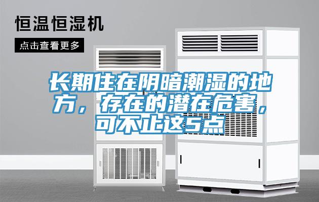 長期住在陰暗潮濕的地方，存在的潛在危害，可不止這5點