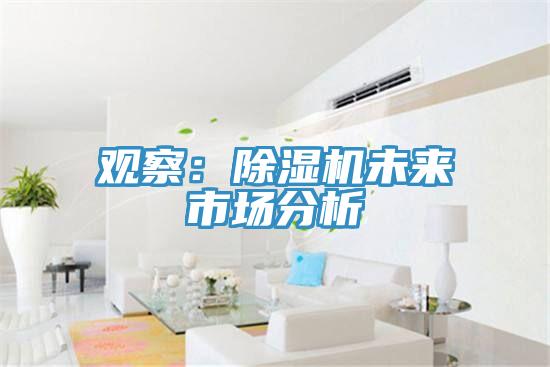 觀察：除濕機(jī)未來市場(chǎng)分析