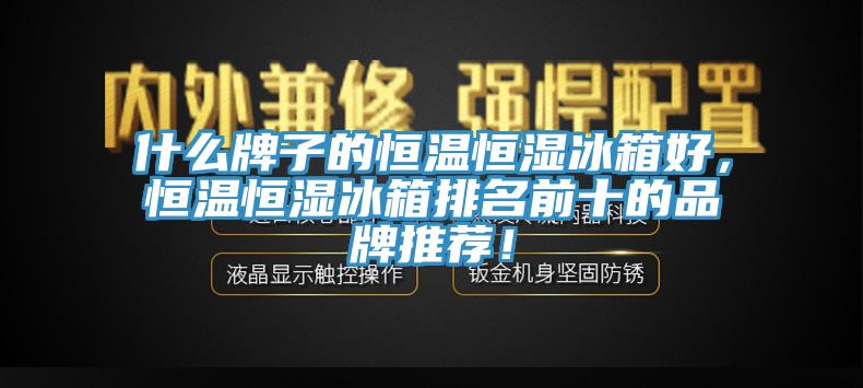 什么牌子的恒溫恒濕冰箱好，恒溫恒濕冰箱排名前十的品牌推薦！