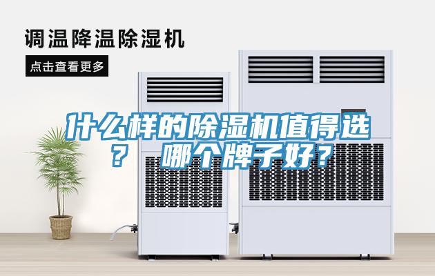 什么樣的除濕機值得選？ 哪個牌子好？