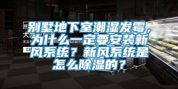 別墅地下室潮濕發(fā)霉，為什么一定要安裝新風(fēng)系統(tǒng)？新風(fēng)系統(tǒng)是怎么除濕的？