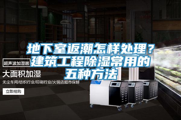 地下室返潮怎樣處理？建筑工程除濕常用的五種方法