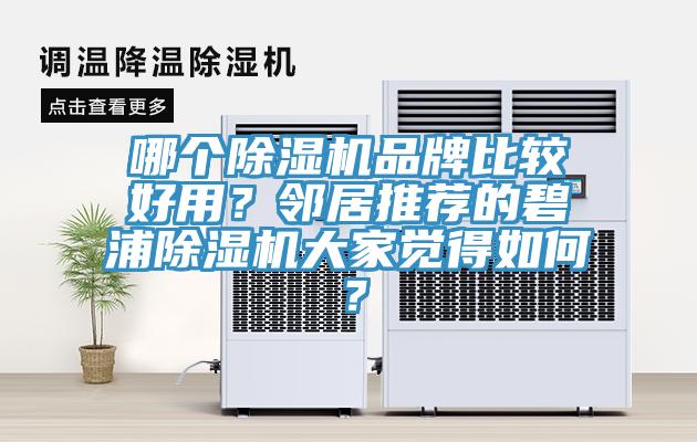哪個(gè)除濕機(jī)品牌比較好用？鄰居推薦的碧浦除濕機(jī)大家覺得如何？