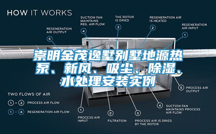 崇明金茂逸墅別墅地源熱泵、新風(fēng)、吸塵、除濕、水處理安裝實(shí)例