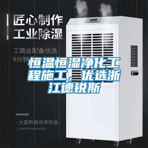 恒溫恒濕凈化工程施工，優(yōu)選浙江德銳斯