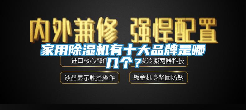 家用除濕機有十大品牌是哪幾個？