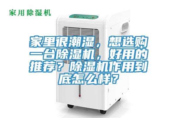 家里很潮濕，想選購一臺除濕機，好用的推薦？除濕機作用到底怎么樣？