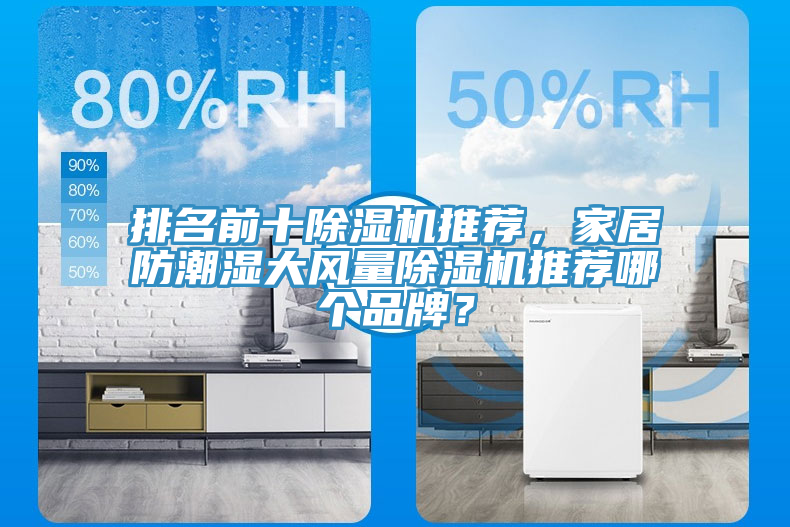 排名前十除濕機推薦，家居防潮濕大風量除濕機推薦哪個品牌？