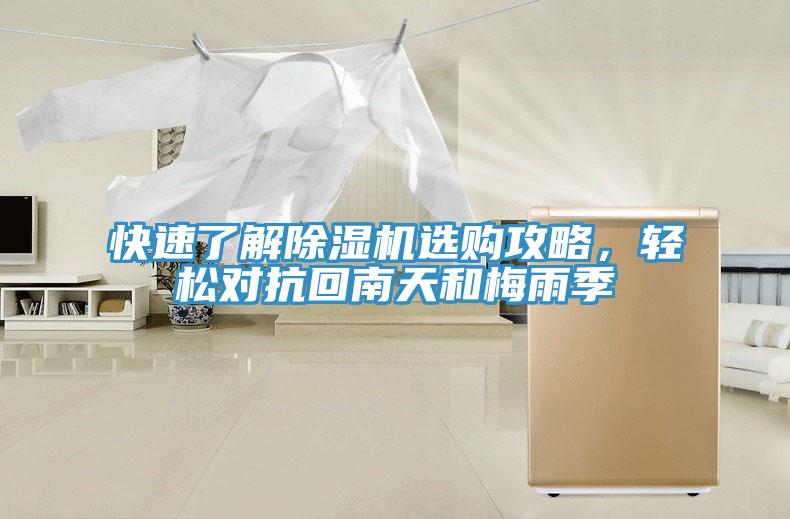 快速了解除濕機(jī)選購(gòu)攻略，輕松對(duì)抗回南天和梅雨季
