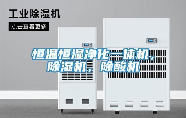 恒溫恒濕凈化一體機，除濕機，除酸機