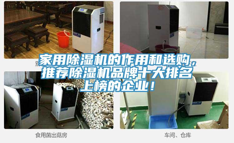 家用除濕機的作用和選購，推薦除濕機品牌十大排名上榜的企業(yè)！