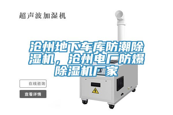 滄州地下車庫防潮除濕機，滄州電廠防爆除濕機廠家