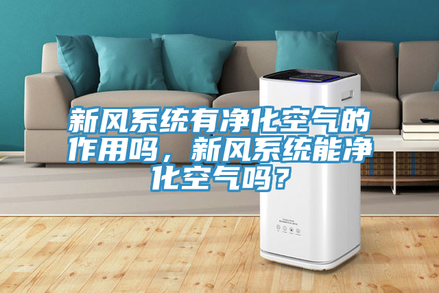 新風系統(tǒng)有凈化空氣的作用嗎，新風系統(tǒng)能凈化空氣嗎？