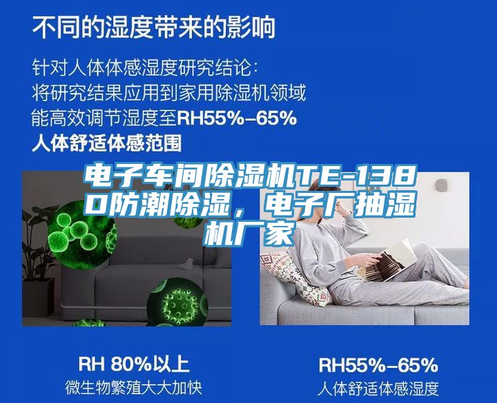 電子車間除濕機(jī)TE-138D防潮除濕，電子廠抽濕機(jī)廠家