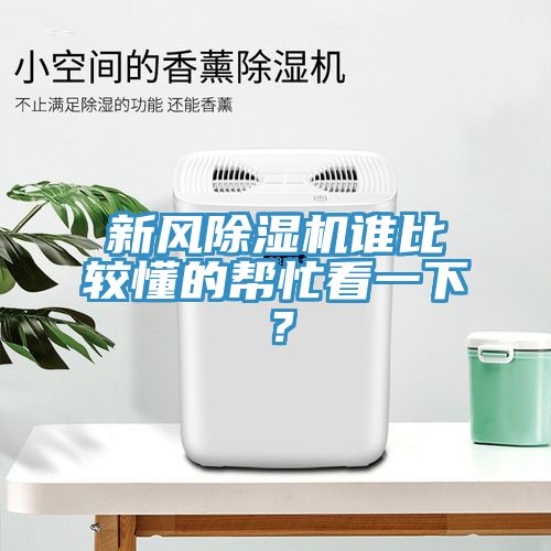 新風除濕機誰比較懂的幫忙看一下？