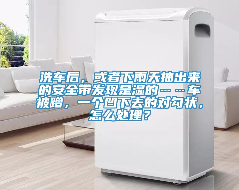 洗車后，或者下雨天抽出來的安全帶發(fā)現(xiàn)是濕的……車被蹭，一個凹下去的對勾狀，怎么處理？