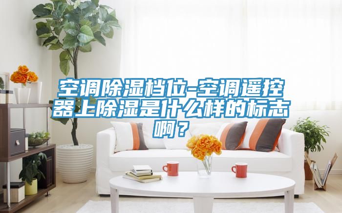 空調除濕檔位-空調遙控器上除濕是什么樣的標志啊？