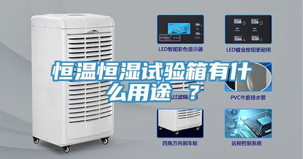恒溫恒濕試驗(yàn)箱有什么用途 ？