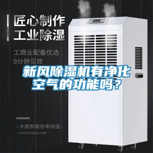 新風(fēng)除濕機(jī)有凈化空氣的功能嗎？