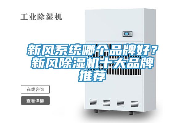新風(fēng)系統(tǒng)哪個品牌好？新風(fēng)除濕機(jī)十大品牌推薦