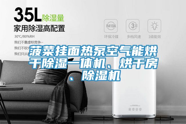 菠菜掛面熱泵空氣能烘干除濕一體機、烘干房、除濕機
