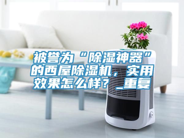 被譽(yù)為“除濕神器”的西屋除濕機(jī)，實(shí)用效果怎么樣？_重復(fù)