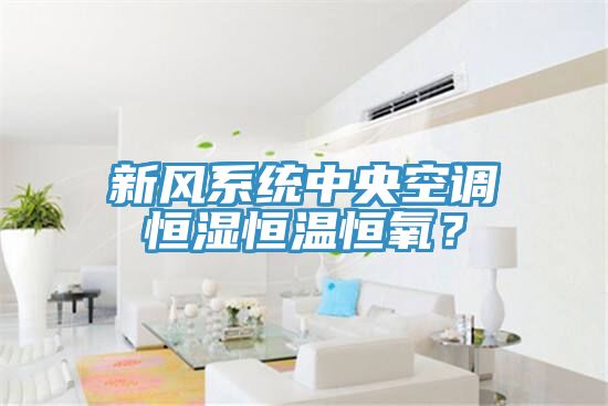 新風系統(tǒng)中央空調(diào)恒濕恒溫恒氧？