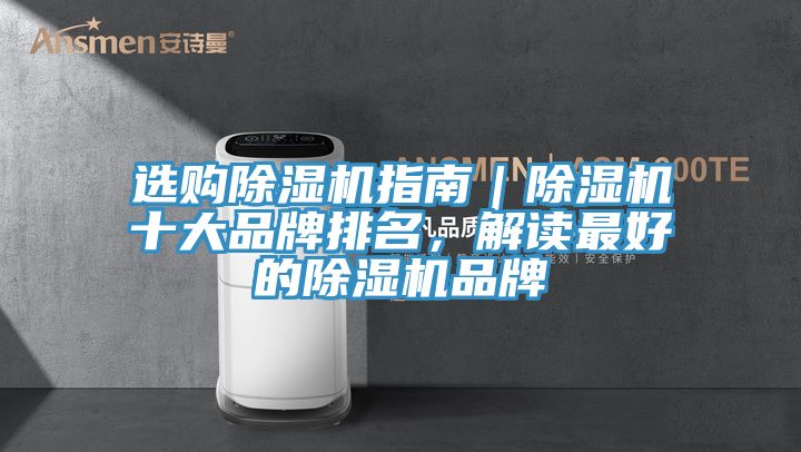 選購除濕機(jī)指南｜除濕機(jī)十大品牌排名，解讀最好的除濕機(jī)品牌