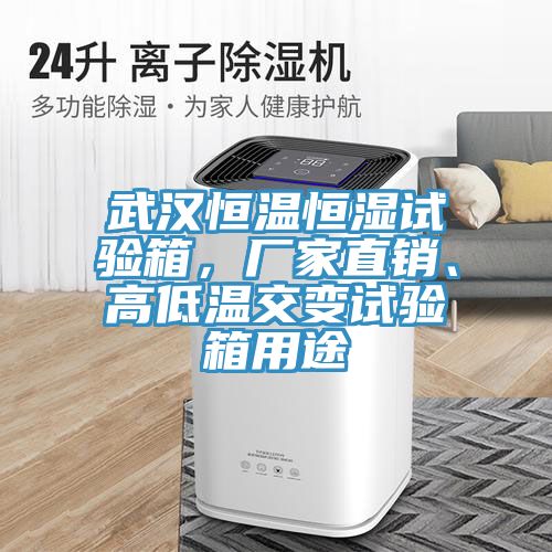 武漢恒溫恒濕試驗箱，廠家直銷、高低溫交變試驗箱用途