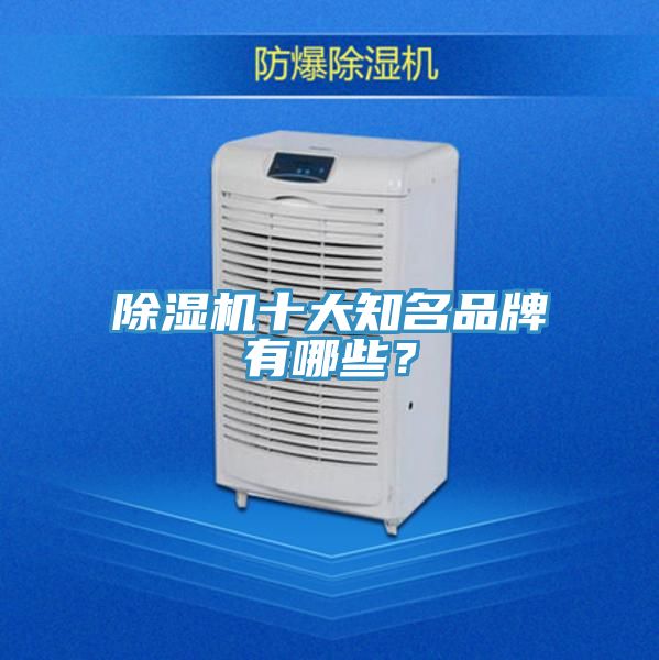 除濕機十大知名品牌有哪些？
