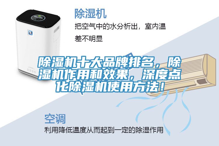除濕機(jī)十大品牌排名，除濕機(jī)作用和效果，深度點(diǎn)化除濕機(jī)使用方法！